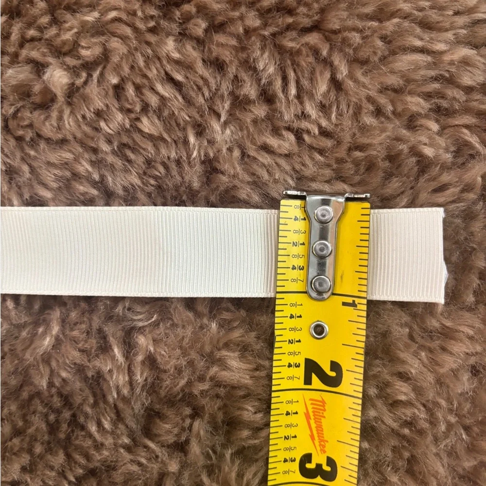 Ivory Sash Belt with rhinestones